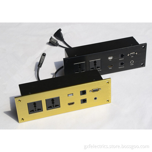functional socket, functional outlet, desk top socket,